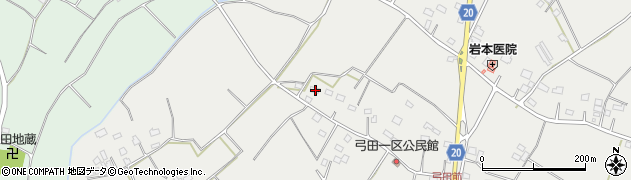 茨城県坂東市弓田549周辺の地図