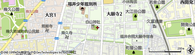 大願寺2号公園周辺の地図