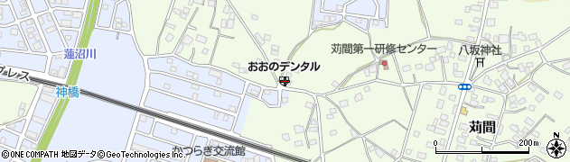 茨城県つくば市苅間1422周辺の地図