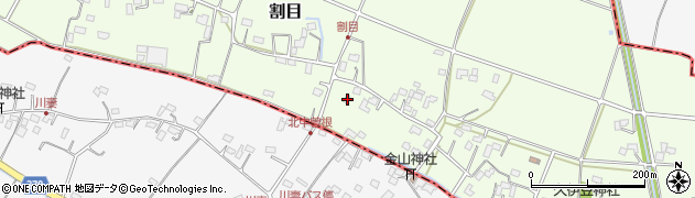 埼玉県加須市割目402周辺の地図