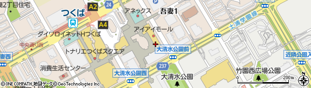 茨城県赤十字血液センター　つくば献血ルーム周辺の地図
