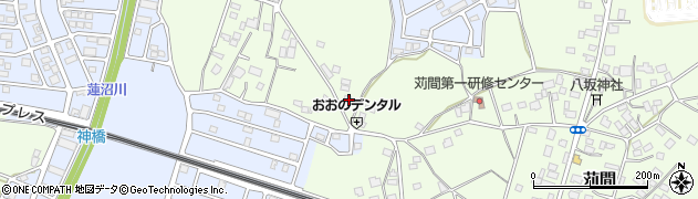 茨城県つくば市苅間1418周辺の地図