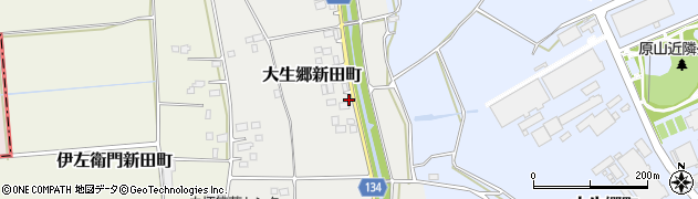 茨城県常総市大生郷新田町854周辺の地図