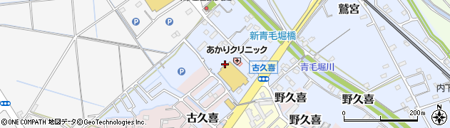 ロヂャース　久喜店周辺の地図