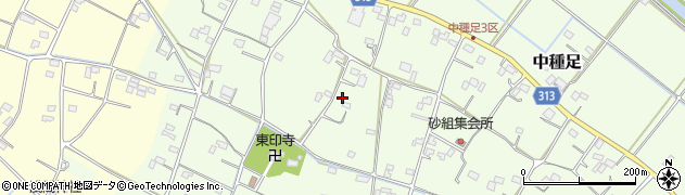 埼玉県加須市中種足周辺の地図