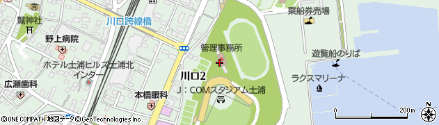 茨城県土浦市川口周辺の地図