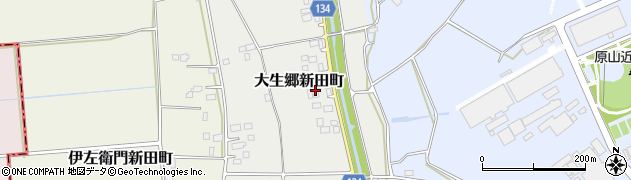 茨城県常総市大生郷新田町487周辺の地図