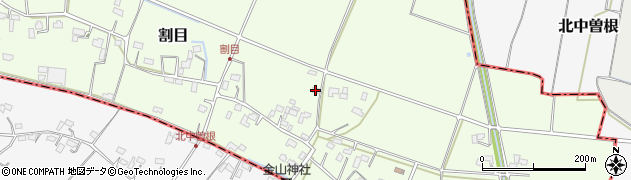 埼玉県加須市割目363周辺の地図