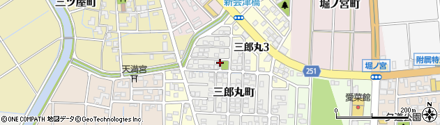 三郎丸団地公園周辺の地図