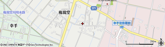 埼玉県幸手市権現堂206周辺の地図