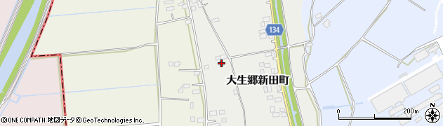 茨城県常総市大生郷新田町468周辺の地図
