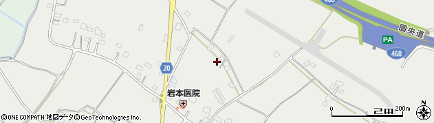 茨城県坂東市弓田844周辺の地図
