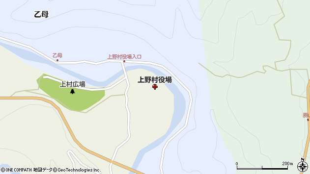 〒370-1600 群馬県多野郡上野村（以下に掲載がない場合）の地図