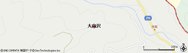 埼玉県東秩父村（秩父郡）大内沢周辺の地図