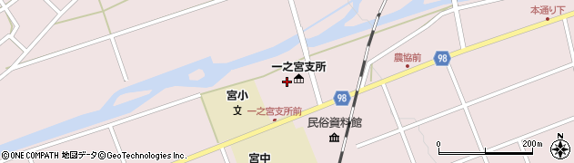 岐阜県高山市一之宮町周辺の地図