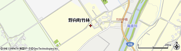 福井県勝山市野向町竹林周辺の地図