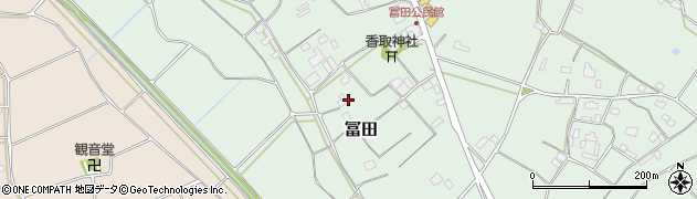 茨城県坂東市冨田673周辺の地図