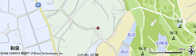 埼玉県滑川町（比企郡）菅田周辺の地図
