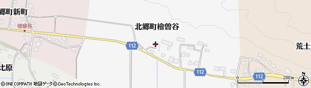 福井県勝山市北郷町檜曽谷周辺の地図
