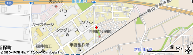 福井県福井市若栄町401周辺の地図