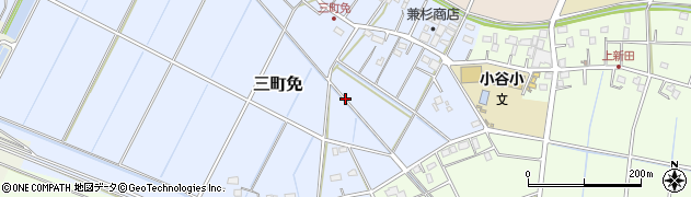 埼玉県鴻巣市三町免周辺の地図