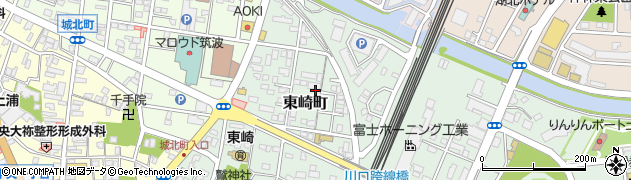 茨城県土浦市東崎町周辺の地図