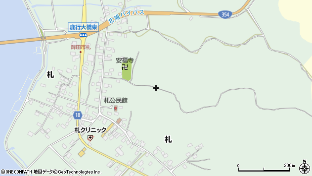 〒311-2116 茨城県鉾田市札の地図