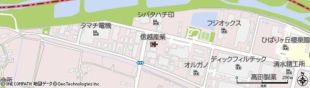 信越産業株式会社　埼玉工場周辺の地図