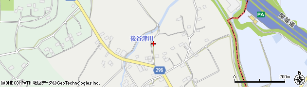 埼玉県比企郡小川町奈良梨周辺の地図