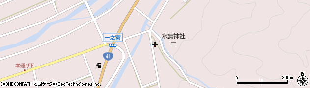 岐阜県高山市一之宮町（宮元）周辺の地図