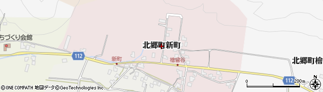 福井県勝山市北郷町新町周辺の地図