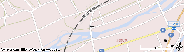 岐阜県高山市一之宮町山下下410周辺の地図