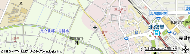 埼玉県鴻巣市箕田7周辺の地図