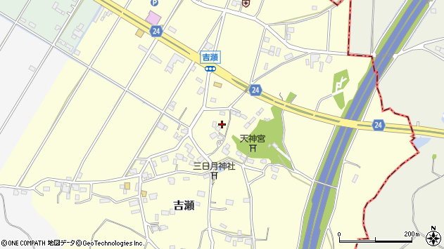 〒305-0022 茨城県つくば市吉瀬の地図