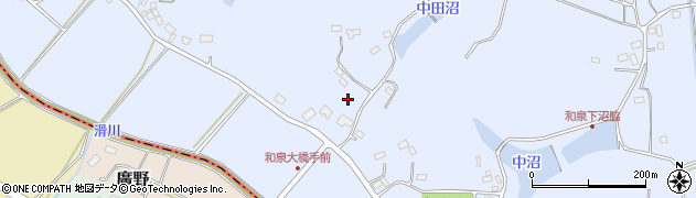 埼玉県比企郡滑川町和泉周辺の地図