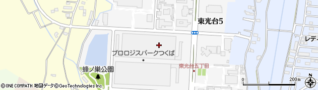 茨城県つくば市東光台周辺の地図