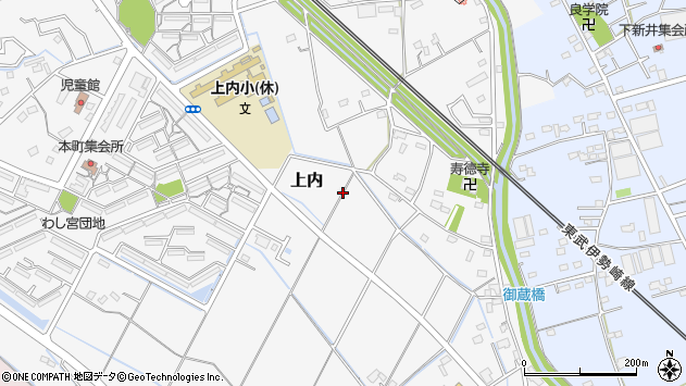 〒340-0211 埼玉県久喜市上内の地図