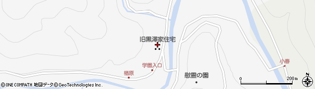 旧黒沢家周辺の地図