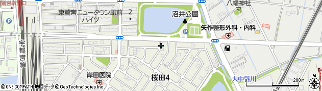 埼玉県久喜市桜田周辺の地図