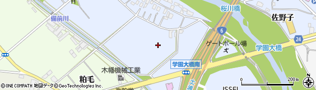 茨城県土浦市佐野子周辺の地図