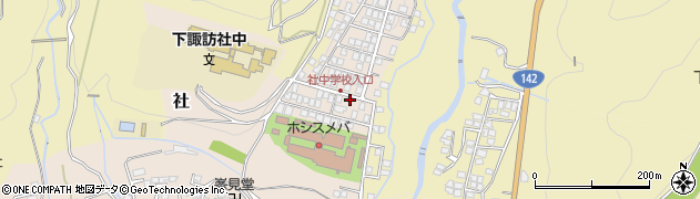 長野県下諏訪町（諏訪郡）星が丘周辺の地図