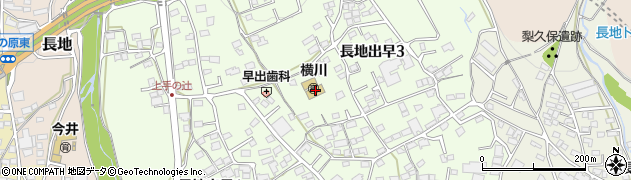 岡谷市　横川保育園周辺の地図