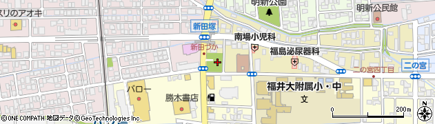 新田塚公園周辺の地図