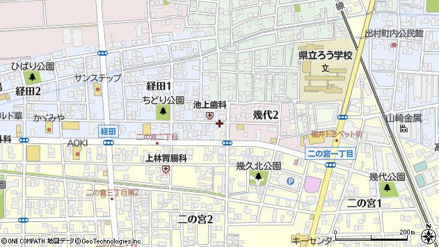 〒910-0012 福井県福井市経栄の地図