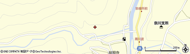 新奈川温泉周辺の地図