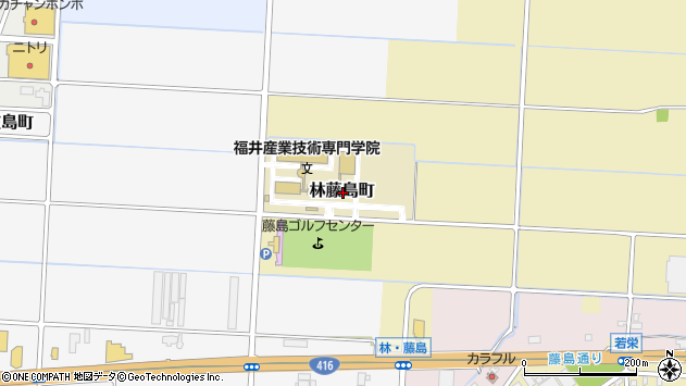 〒910-0829 福井県福井市林藤島町の地図