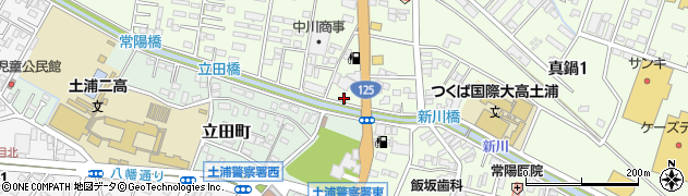 ファミリーマート土浦真鍋二丁目店周辺の地図