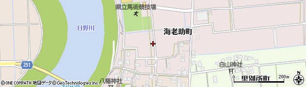 福井県福井市海老助町周辺の地図