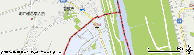 西関宿周辺の地図