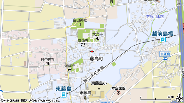 〒910-0827 福井県福井市藤島町の地図